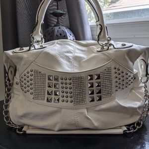 Embellished satchel